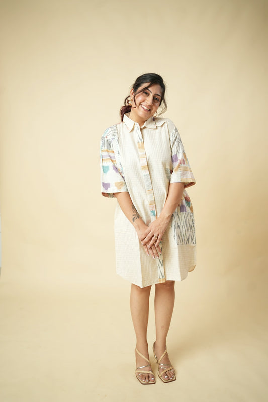 Bits and Pieces Shirt Dress (Loose fit)
