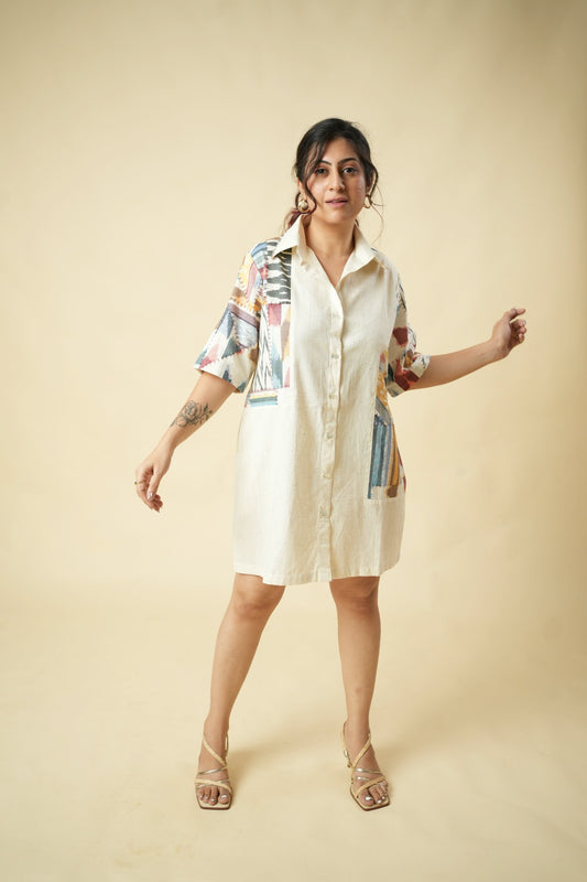Bits and Pieces Shirt Dress : (Short)