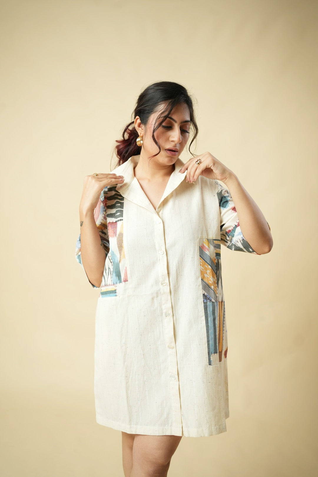 Bits and Pieces Shirt Dress : (Short)