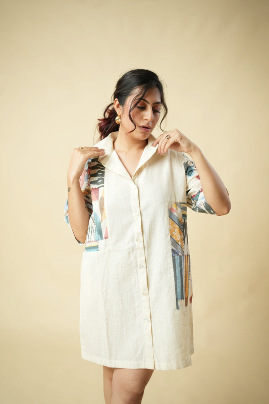 Bits and Pieces Shirt Dress : (Short)